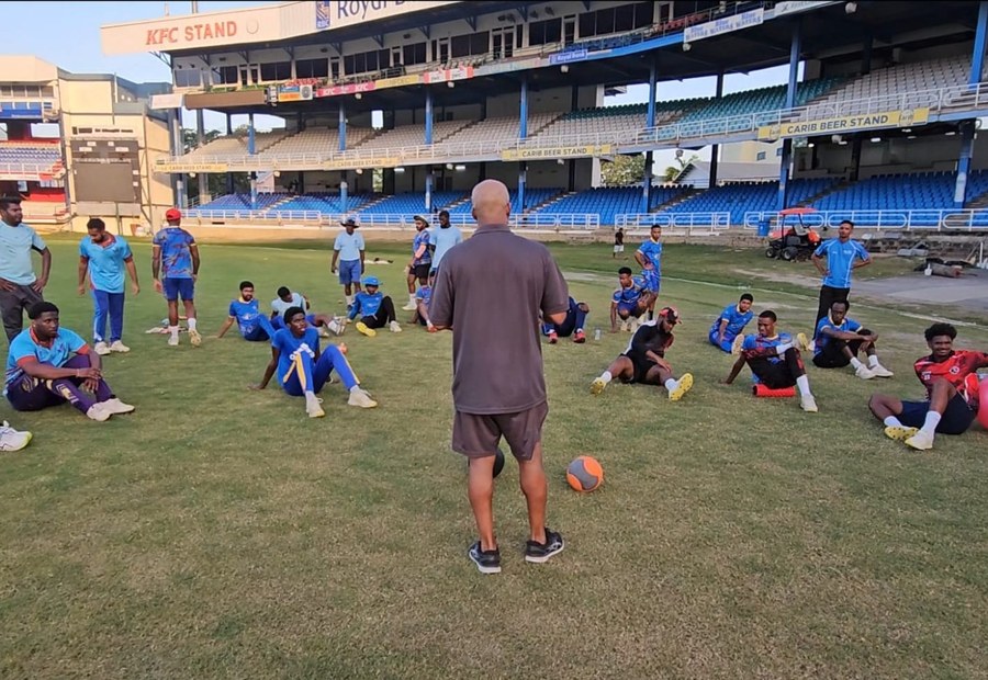 Colin coaching athletes